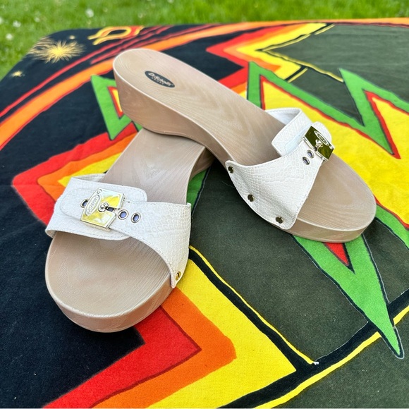 Dr Scholls Classic White Sandals Size 7m - Picture 6 of 7